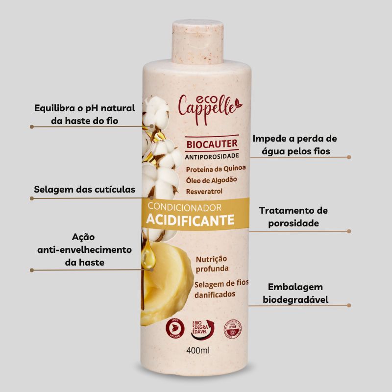 Kit 3 Shampoos Reparadores BioCauter e ganhe 1 condicionador