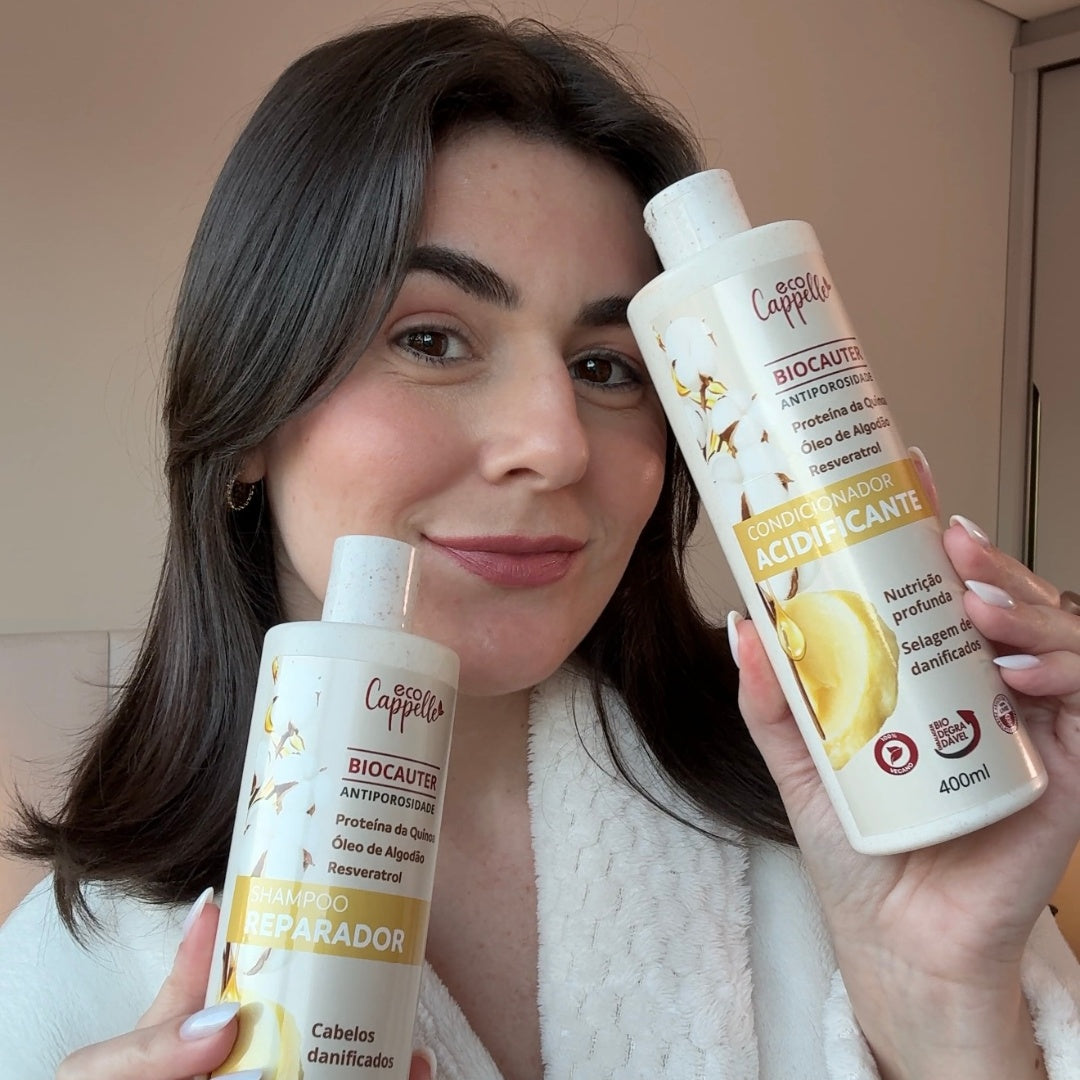 Kit BioCauter Antiporosidade - Shampoo + Condicionador Acidificante