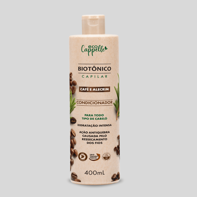 Condicionador Biotônico Folicular Café com Alecrim - 400ml - EcoCappelle
