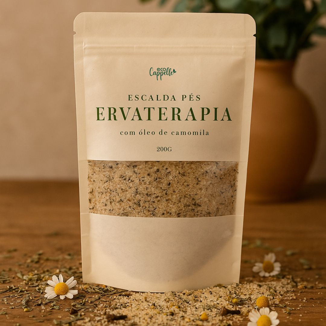 Escalda Pé Ervaterapia com Óleo de Camomila - 200g - EcoCappelle
