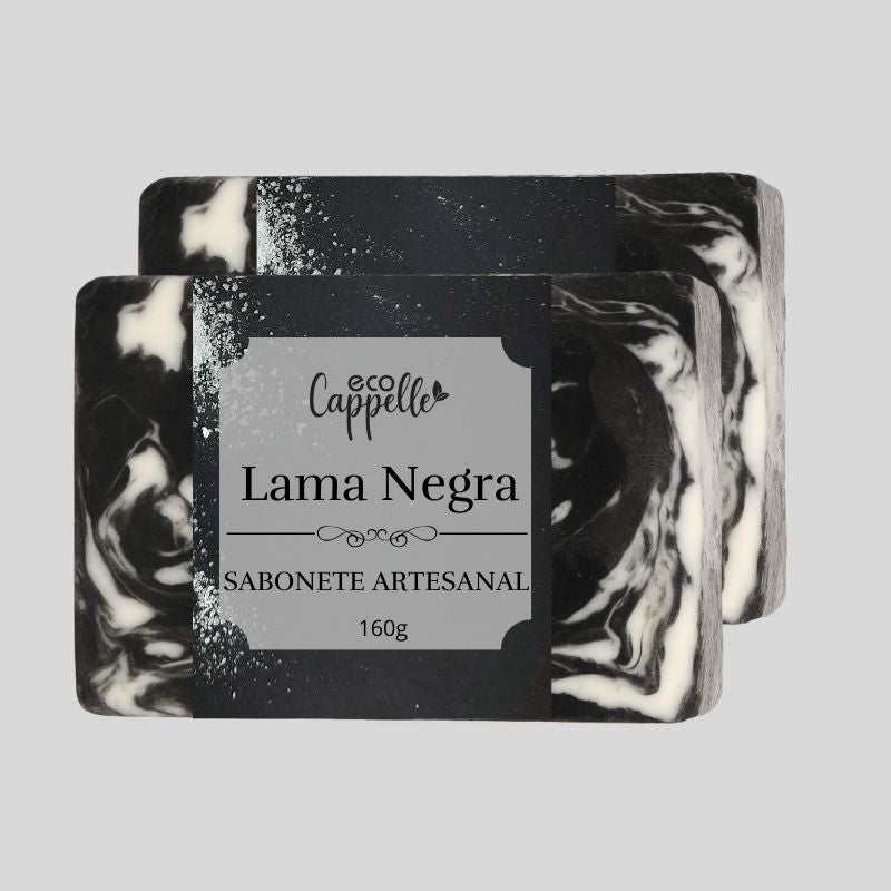 Kit 2 Barras Faciais de Lama Negra + Dolamita - 160g cada - EcoCappelle