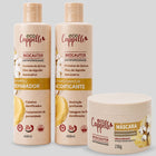 Kit BioCauter Antiporosidade - Shampoo Reparador + Condicionador Acidificante + Máscara de alta nutrição.