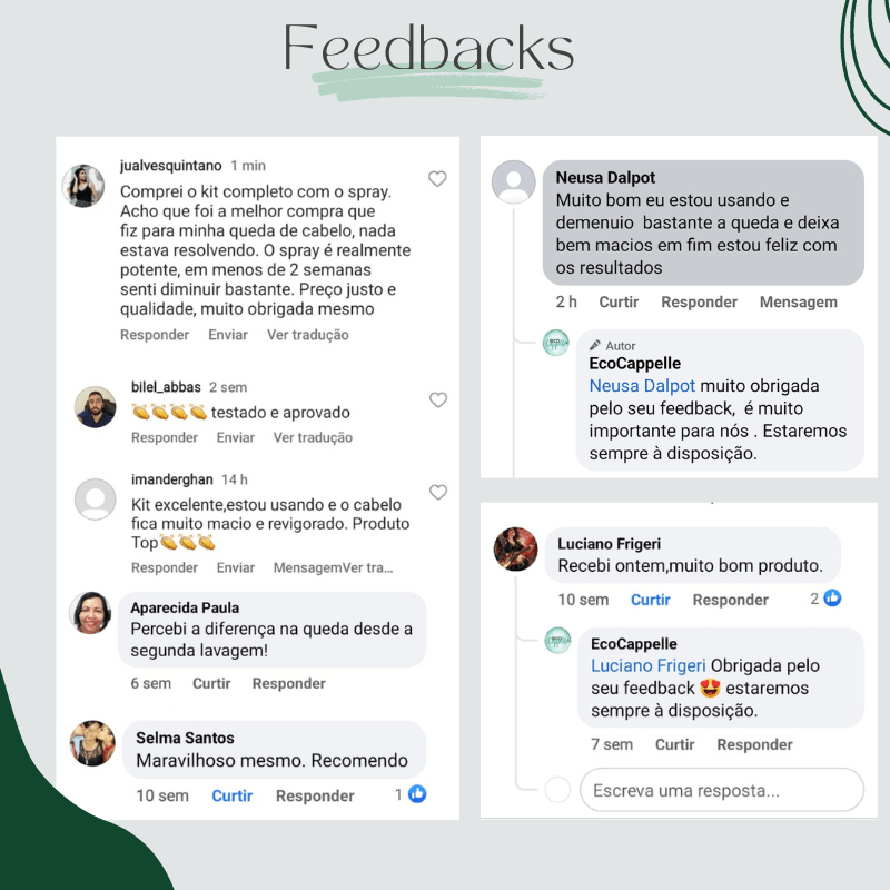 Kit Biotônico Folicular Antiqueda - Shampoo + Condicionador + Tônico Fortificante - EcoCappelle