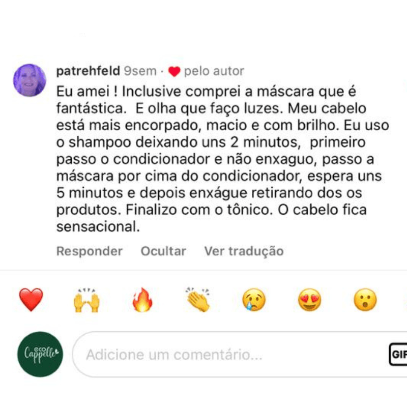 Kit Biotônico Folicular - Shampoo + Condicionador + Máscara + Leave - In + Tônico fortificante - EcoCappelle