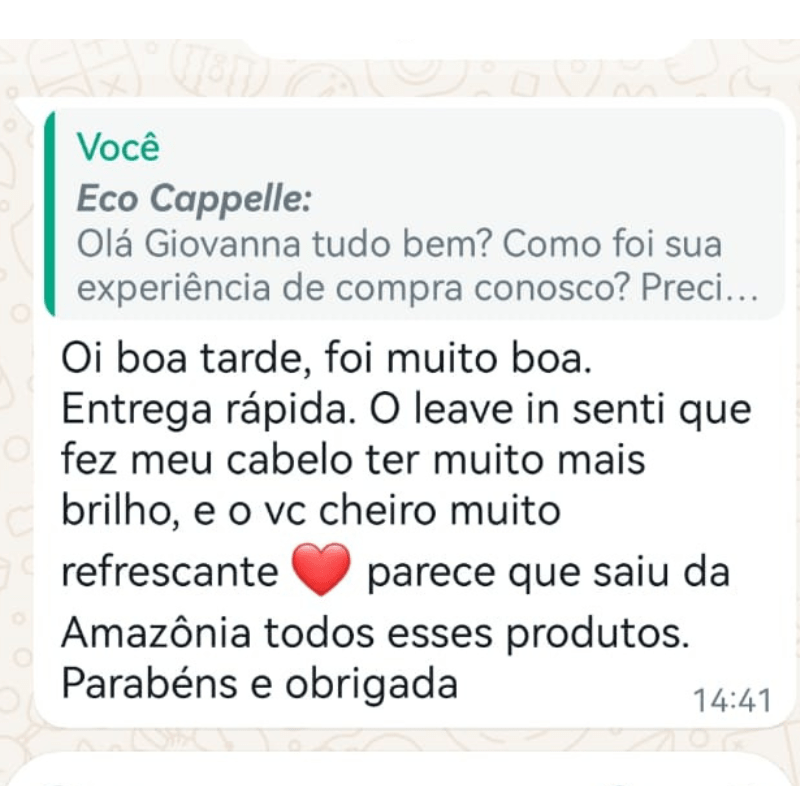 Leave - In Biotônico Capilar - EcoCappelle