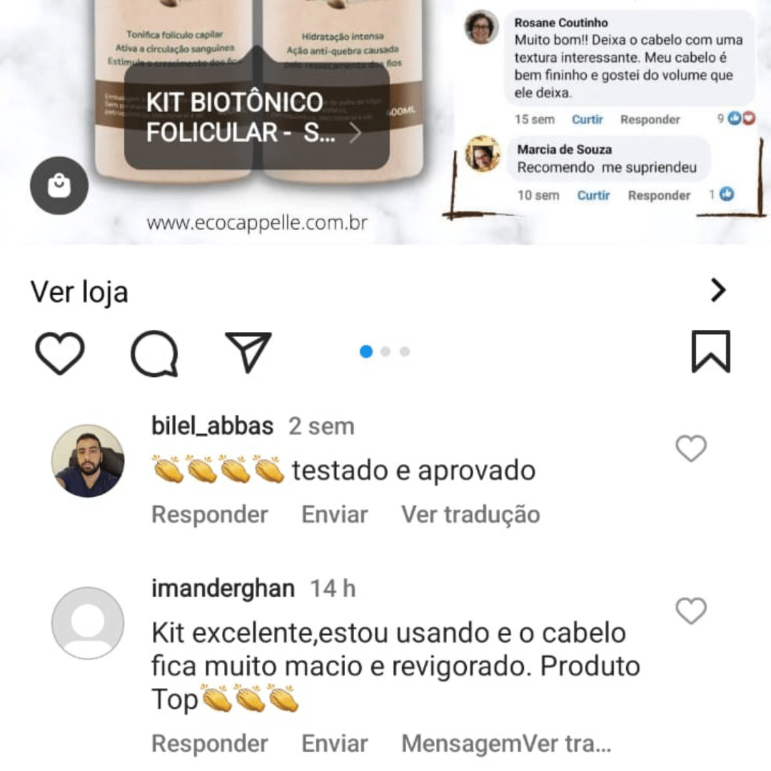 Biotônico Folicular - Shampoo + Condicionador - EcoCappelle