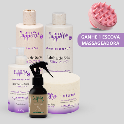 Kit Transição Capilar - Shampoo + Condicionador Acidificante + Máscara + Ativador de Cachos +Tônico Fortificante