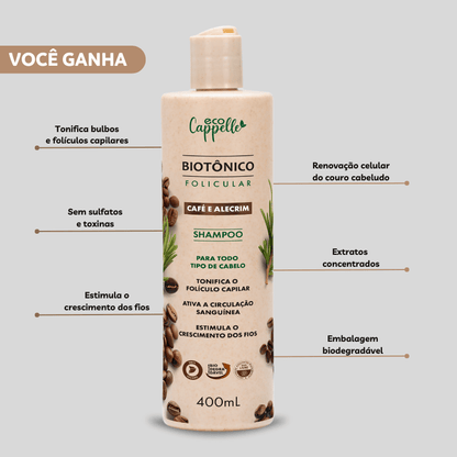 3 meses de tratamento: Kit 3 Tônicos Fortificante Capilar - EcoCappelle
