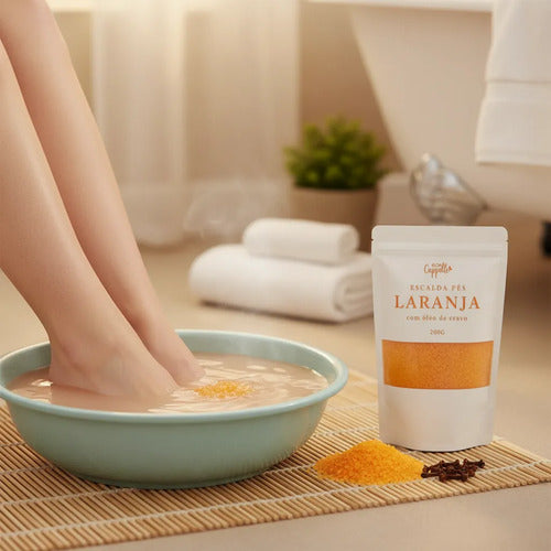 Escalda Pé Laranja com Óleo de Cravo - 200g