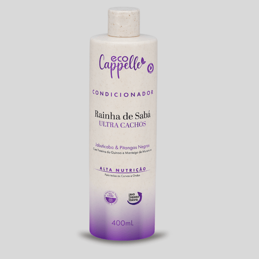 Condicionador Acidificante Ultra Cachos Rainha de Sabá - 400ml - EcoCappelle