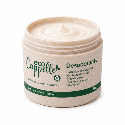 Desodorante s/ alumínio e triclosan - 30%OFF - EcoCappelle