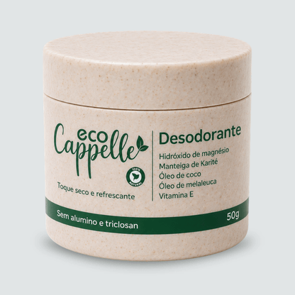Desodorante s/ alumínio e triclosan - 30%OFF - EcoCappelle