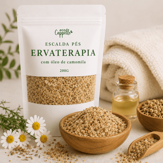 Escalda Pé Ervaterapia com Óleo de Camomila - 200g - EcoCappelle