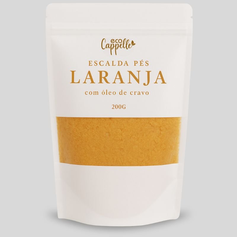 Escalda Pé Laranja com Óleo de Cravo - 200g - EcoCappelle