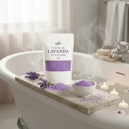 Escalda Pé Lavanda e Óleo de Algodão - 200g - EcoCappelle