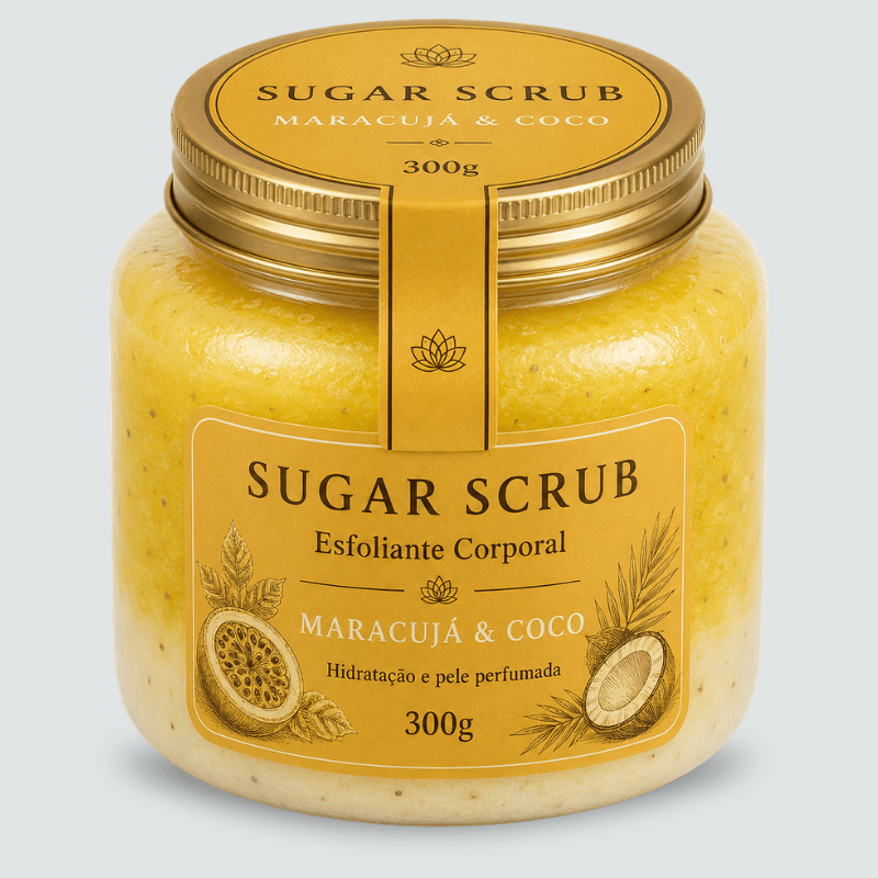 Esfoliante Corporal Sugar Care - Maracujá & Coco - 300g - EcoCappelle