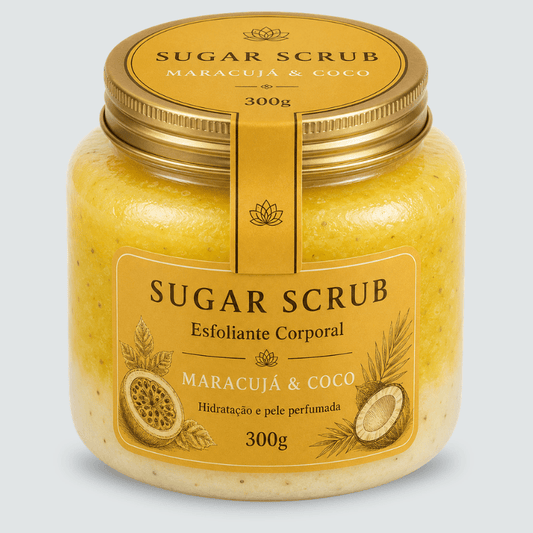 Esfoliante Corporal Sugar Care - Maracujá & Coco - 300g - EcoCappelle