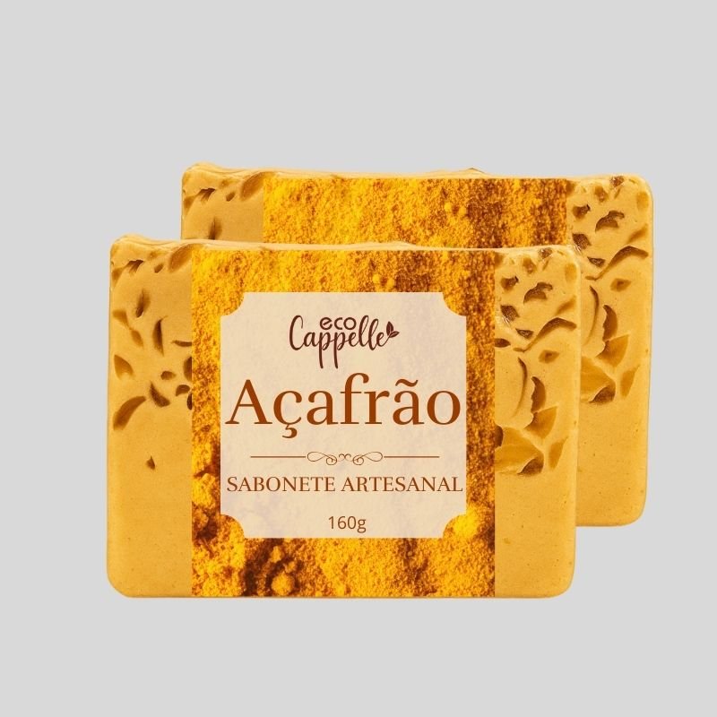 Kit 2 Sabonetes Depilatórios de Açafrão - 160g cada - EcoCappelle