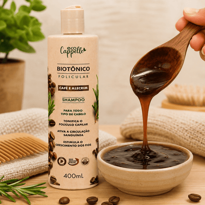 Kit Antiqueda Biotônico Folicular - Shampoo + Tônico fortificante + Máscara Hidratação - EcoCappelle