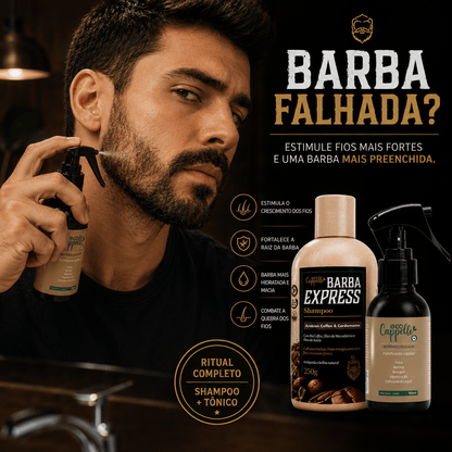 Kit Barba Express - Shampoo + Tônico fortificante - EcoCappelle