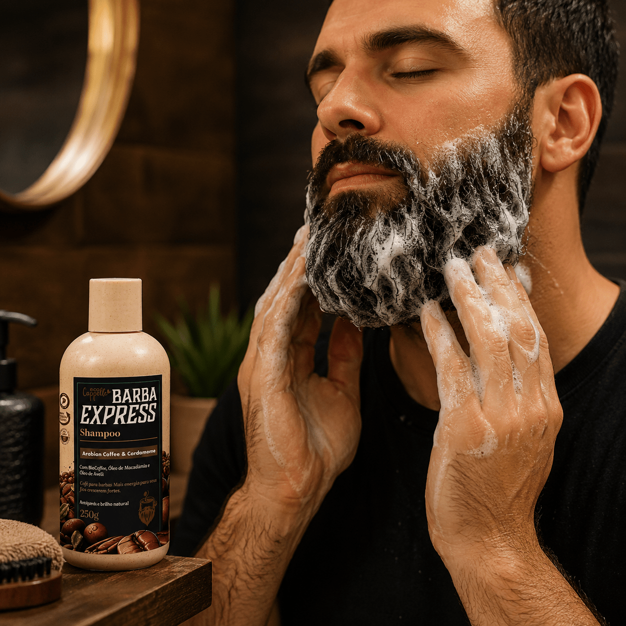Kit Barba Express - Shampoo + Tônico fortificante - EcoCappelle