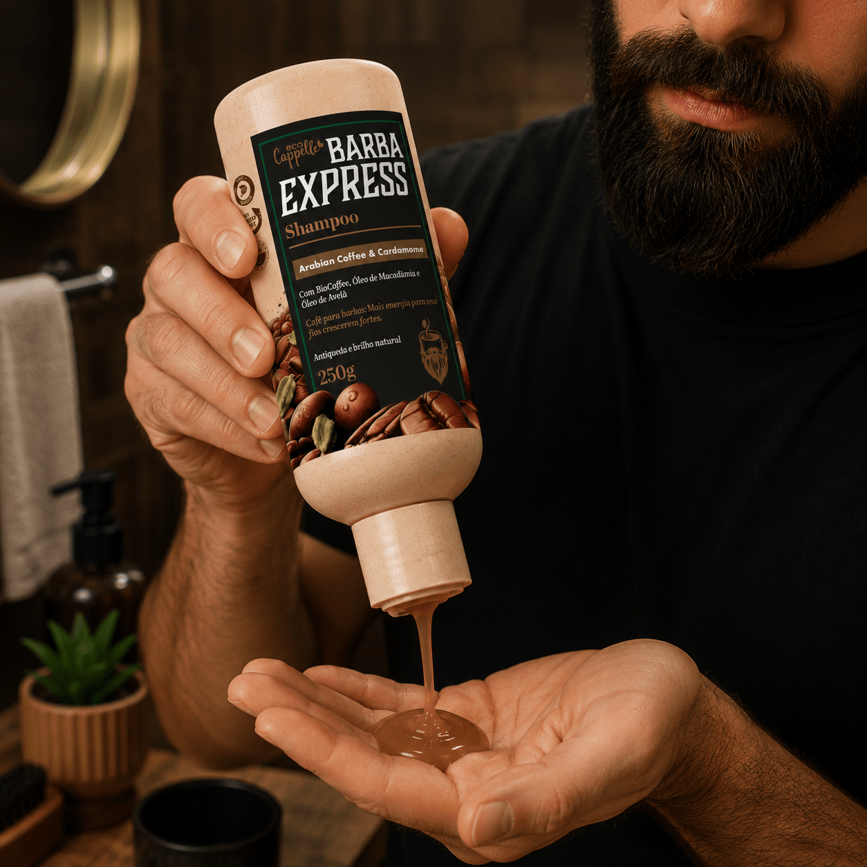 Kit Barba Express - Shampoo + Tônico fortificante - EcoCappelle