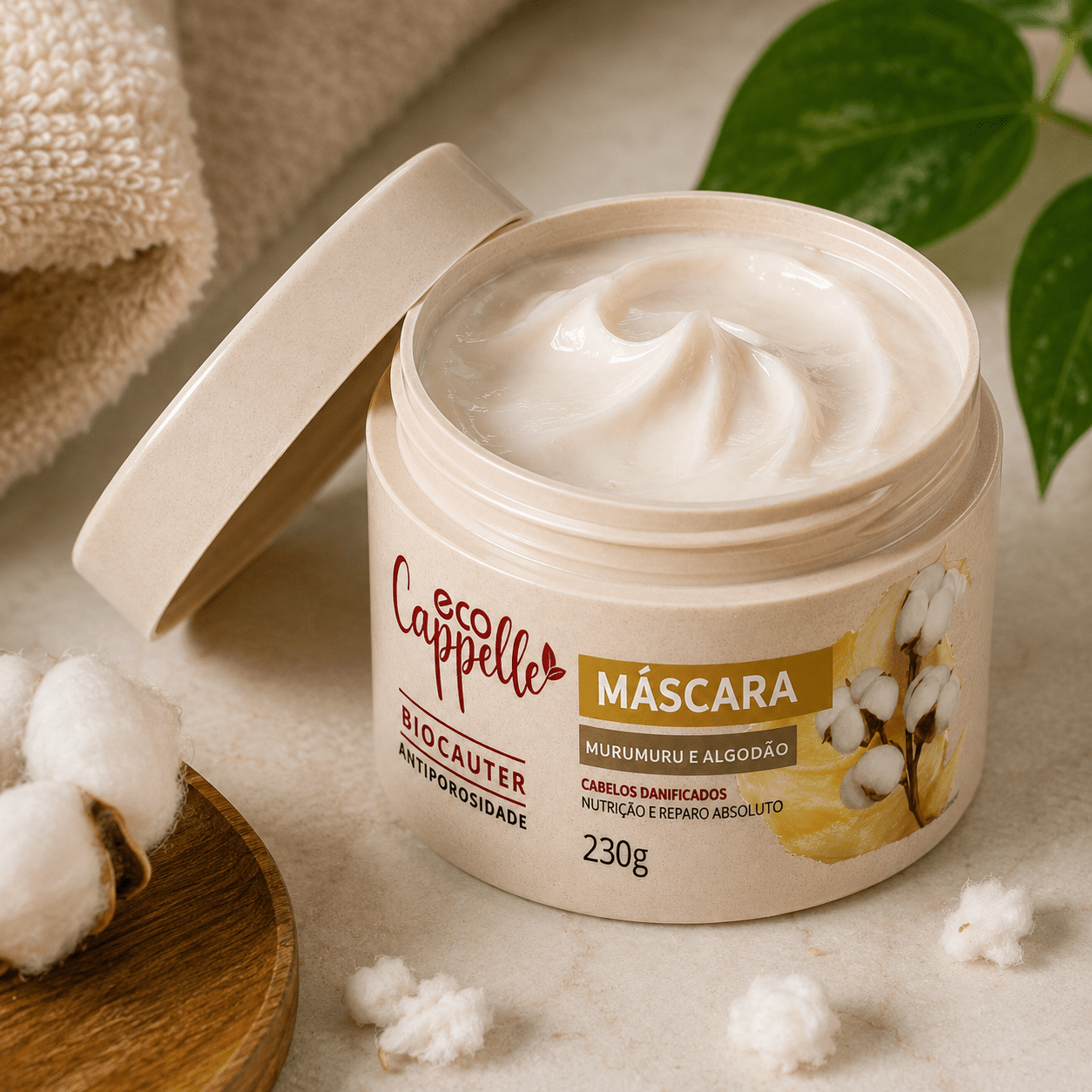 Kit BioCauter Antiporosidade - Shampoo Reparador + Condicionador Acidificante + Máscara de alta nutrição. - EcoCappelle