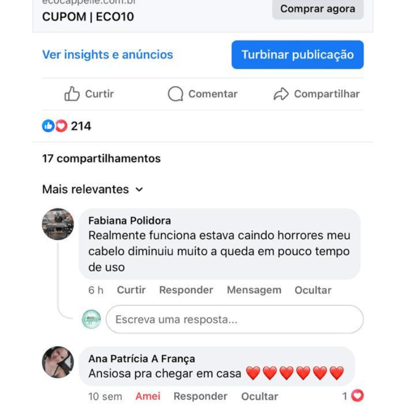 Kit Biotônico Folicular Antiqueda - Shampoo + Condicionador + Tônico Fortificante - EcoCappelle