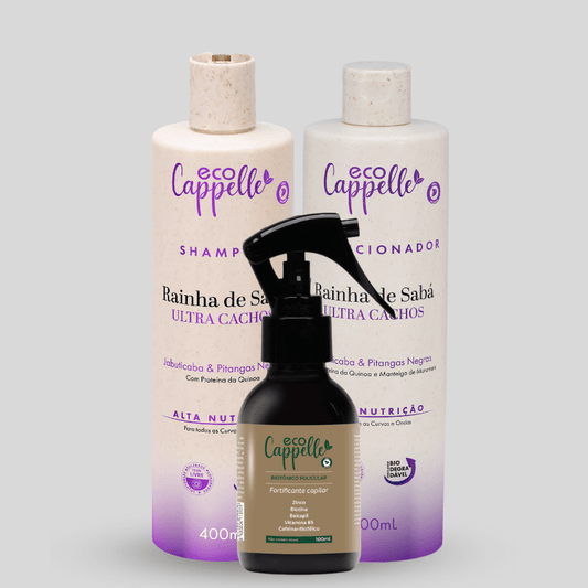 Kit Transição Capilar - Shampoo + Condicionador Acidificante + Tônico Fortificante - EcoCappelle