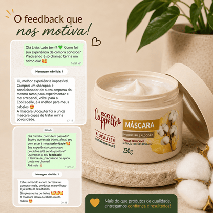 Máscara Biocauter Antiporosidade Reparação Intensa - 30% OFF - EcoCappelle
