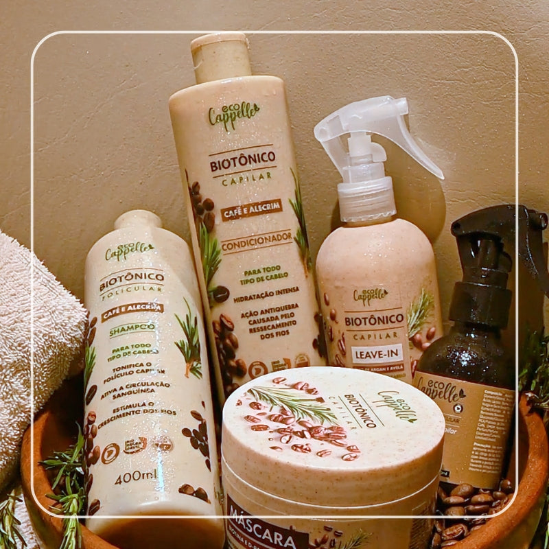 Kit Completo Antiqueda Capilar Café e Alecrim | EcoCappelle