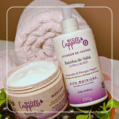 Kit 3 Shampoos Ultra Cachos Rainha de Sabá