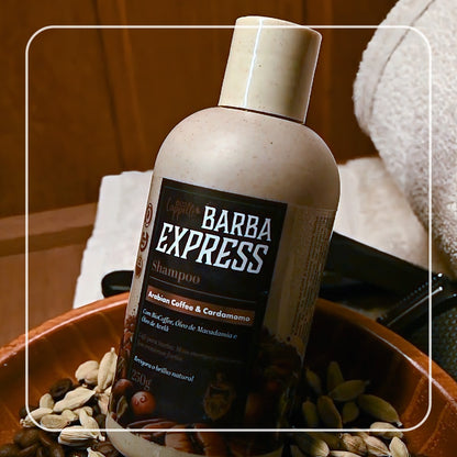 Kit Barba Express - Shampoo + Tônico fortificante