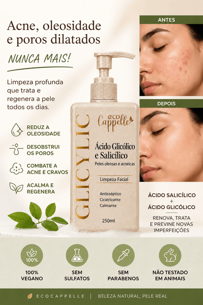 Sabonete Líquido Ácido Glicólico + Ácido Salicílico - Glicylic - EcoCappelle